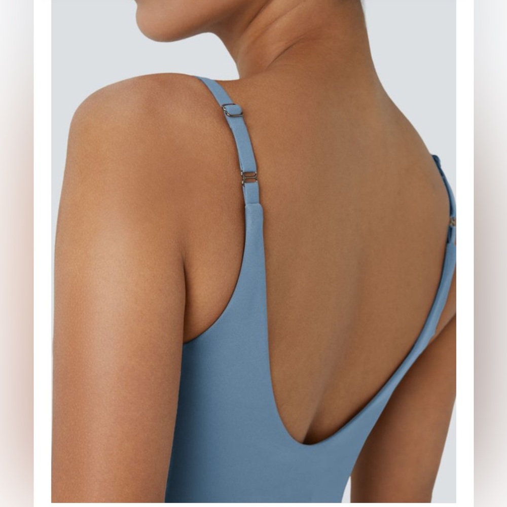 NWT Halara 2 in 1 Activewear Dress Dusty Blue Large - Picture 4 of 8